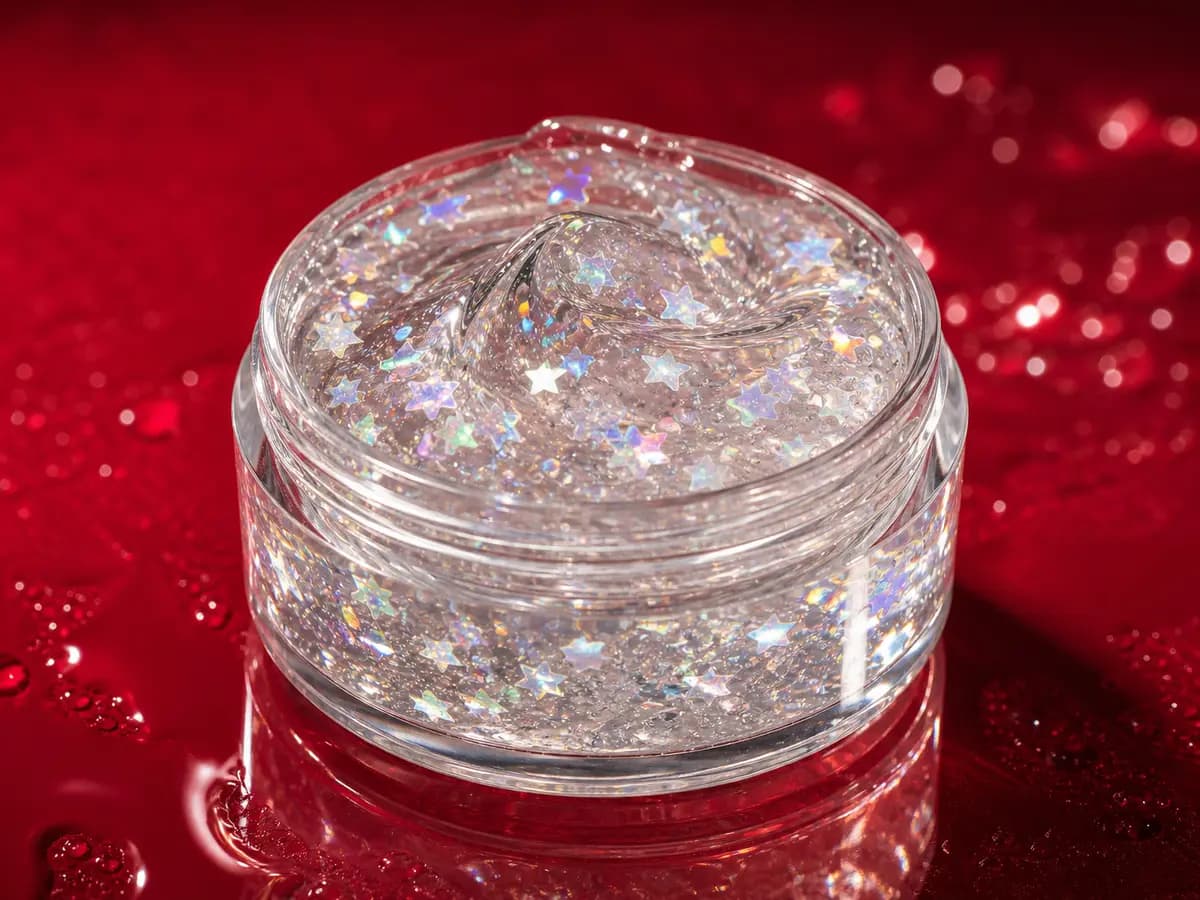 Opal Clear aloe glitter gel